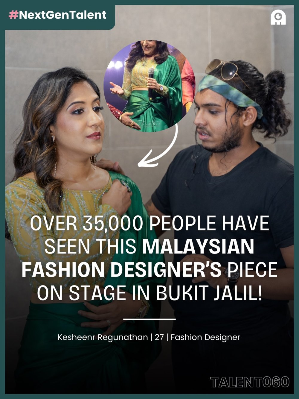 Kesheen – Local Fashion Designer on Stage in Front of 35,000+